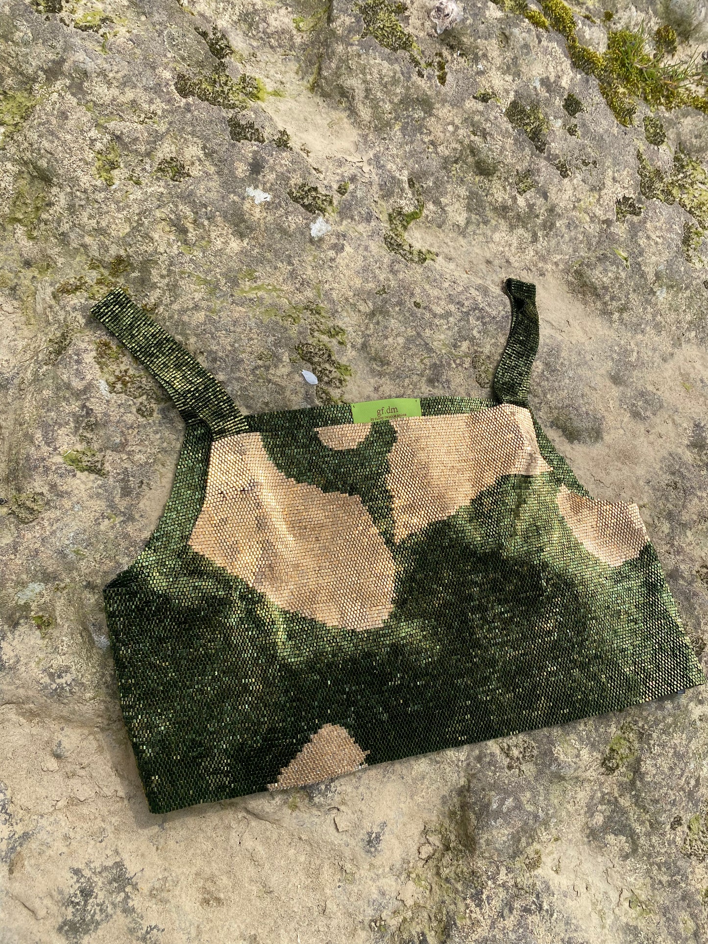 layered tank top moss