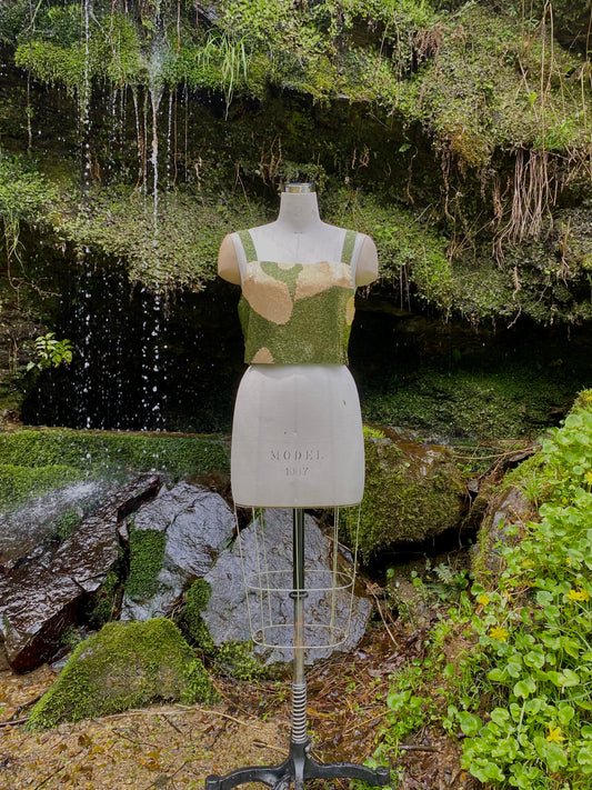 layered tank top moss