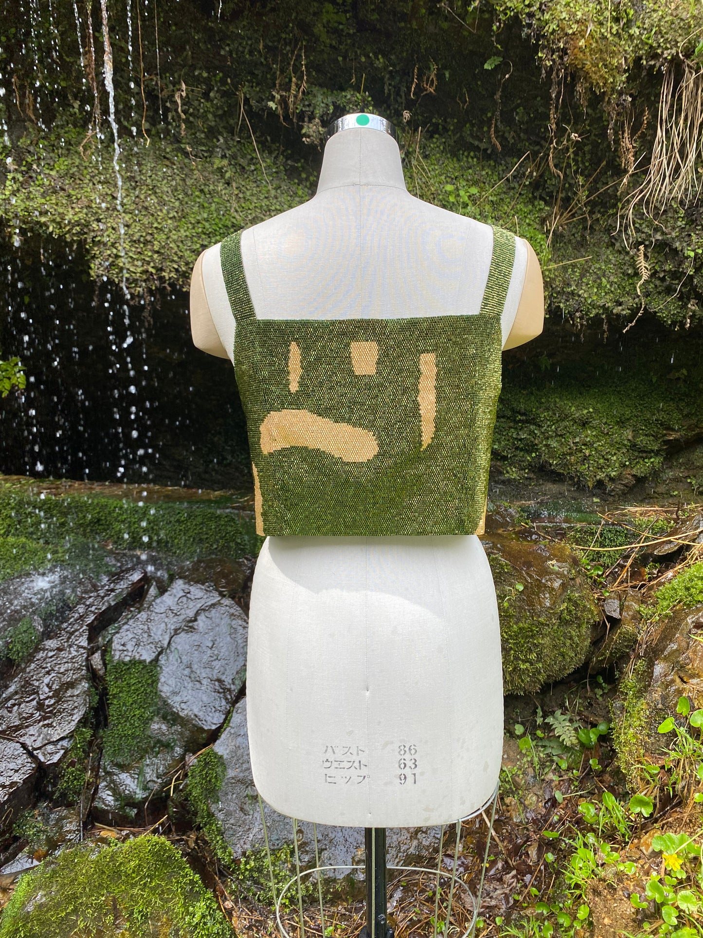 layered tank top moss